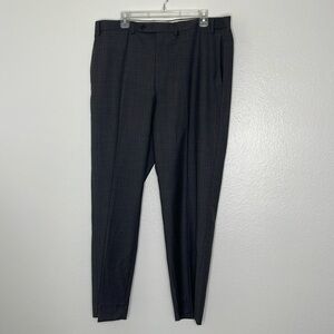 Lauren Ralph Lauren 100% Wool Gray Plaid Dress Pants Men’s 38x34